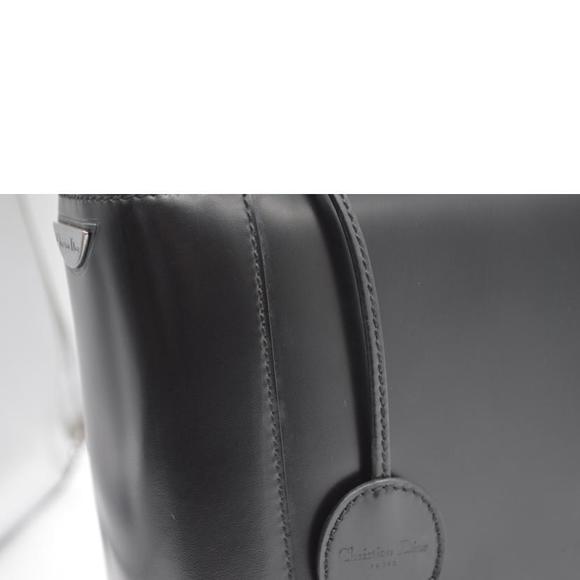 Christian Dior Maris Pearl Small Leather Handbag Black - Picture 7 of 7